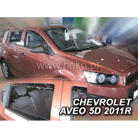 CHEVROLET AVEO 5D FAIRINGS (REAR DEFLECTORS AS A SET) 2011