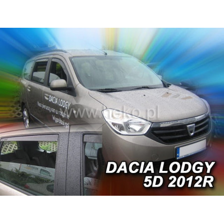 DACIA LODGY 5D FAIRINGS (REAR DEFLECTORS AS A SET) 2012_2021