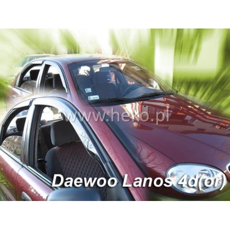 CARENADOS DAEWOO LANOS 4D (PEGADOS EN EL MARCO) (SÓLO DEFLECTORES FRONTALES) 1997