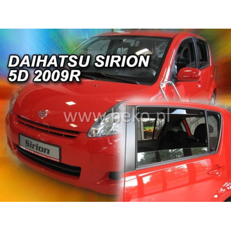 DAIHATSU SIRION 5D FAIRINGS (REAR DEFLECTORS AS A SET) 2005