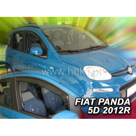 FIAT PANDA III 5D 2012 FAIRINGS (FRONT DEFLECTORS ONLY)