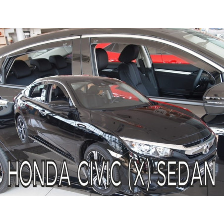 CARENADOS HONDA CIVIC X 4D 2017-SEDÁN (DEFLECTORES POSTERIORES EN CONJUNTO)