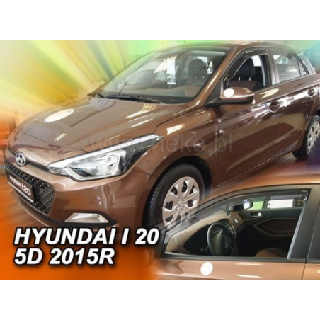 DEFLECTORES HYUNDAI I20 II 5D 2015-2020 (SOLO DEFLECTORES FRONTALES)
