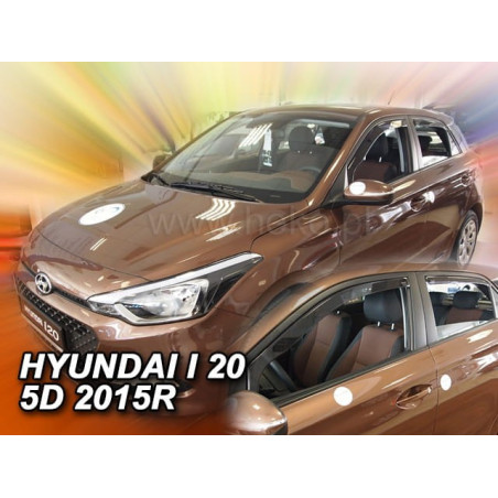 DEFLECTORES HYUNDAI I20 II 5D 2015-2020 (DEFLECTORES POSTERIORES EN CONJUNTO)