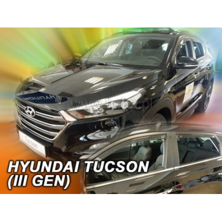 HYUNDAI TUCSON III 5D 2015-2020 DEFLECTORS (REAR DEFLECTORS AS A SET)
