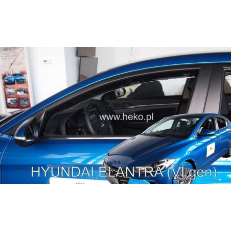 DEFLECTORS HYUNDAI ELANTRA VI 4D 2016- (FRONT DEFLECTORS ONLY)