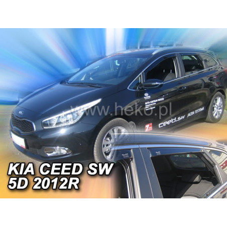 KIA CEE`D II 5D FAIRINGS (REAR DEFLECTORS AS A SET) SW 2012_2018