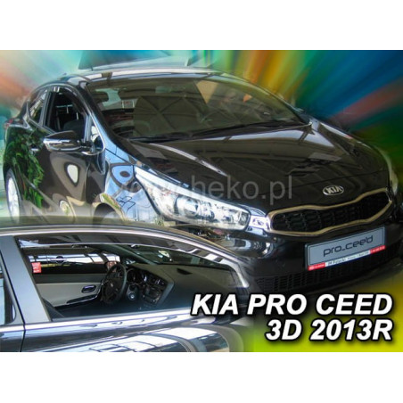 KIA PRO CEE`D II 3D FAIRINGS 2013_2018 (FRONT DEFLECTORS ONLY)
