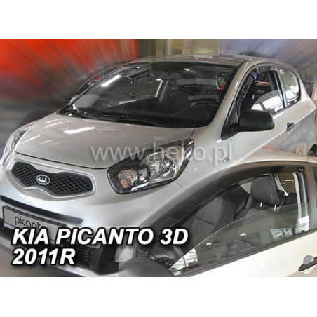 KIA PICANTO II 3D FAIRINGS 2011_2017 (FRONT DEFLECTORS ONLY)