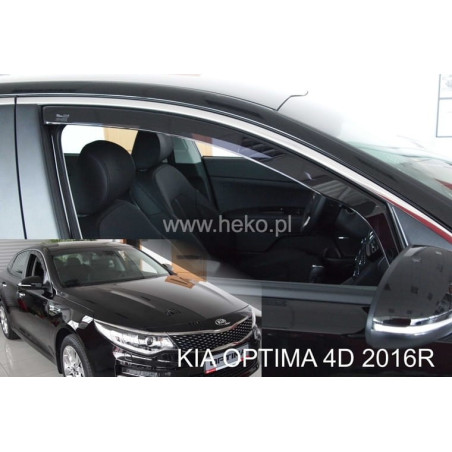 CARENADOS KIA OPTIMA IV JF 2015-2020 4D SEDÁN / 5D SW (SÓLO DEFLECTORES FRONTALES)