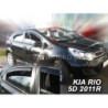 KIA RIO III 5D FAIRINGS (REAR DEFLECTORS AS A SET) 2011_2017