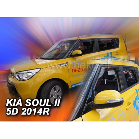 KIA SOUL II 5D FAIRINGS (REAR DEFLECTORS AS A SET) 2014_2019