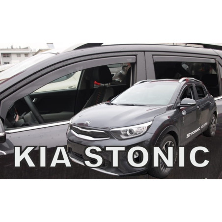 KIA STONIC 5D 2017- FAIRINGS (REAR DEFLECTORS AS A SET)