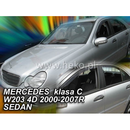 MERCEDES CLASSIC C, 4D W 203 FAIRINGS (REAR DEFLECTORS AS A SET) SEDAN 2000-2007