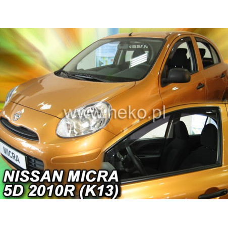 CARENADOS NISSAN MICRA K 13 5D 2010_2017 (SÓLO DEFLECTORES FRONTALES)