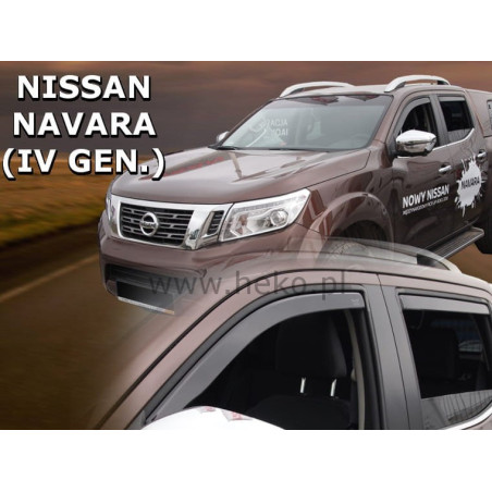 NISSAN NAVARA IV 4D 2014- FAIRINGS (REAR DEFLECTORS AS A SET)