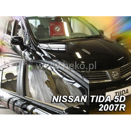 NISSAN TIDA 4D FAIRINGS () (REAR DEFLECTORS AS A SET) 2007