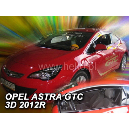OPEL ASTRA IV J GTC 3D FAIRINGS 2010_2016 (FRONT DEFLECTORS ONLY)