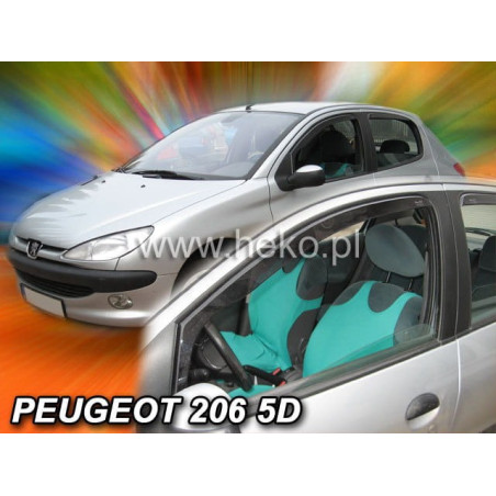 CARENADOS PEUGEOT 206 5D 1998_2012 (SÓLO DEFLECTORES FRONTALES)