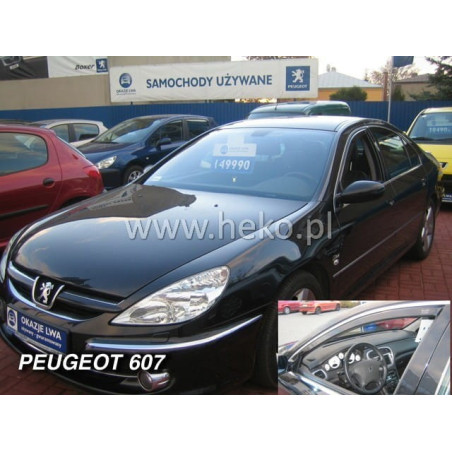 PEUGEOT 607 4D SED FAIRINGS (FRONT DEFLECTORS ONLY)