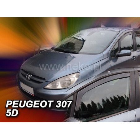 FAIRINGS PEUGEOT 307 5D 2001_2008 (FRONT DEFLECTORS ONLY)