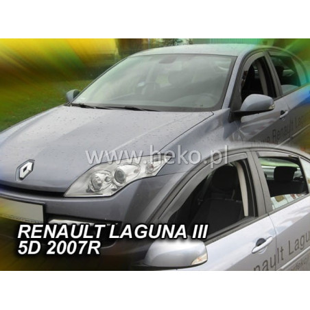 RENAULT LAGUNA III 5D 2007 FAIRINGS (FRONT DEFLECTORS ONLY)