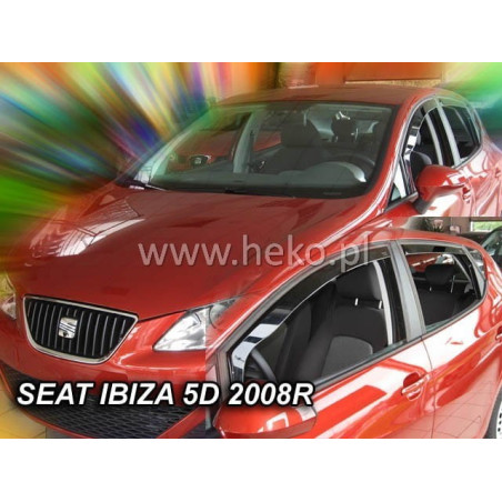 SEAT IBIZA (6J) 5D FAIRINGS |KOMBI 2008-2017 (ONLY FRONT DEFLECTORS)