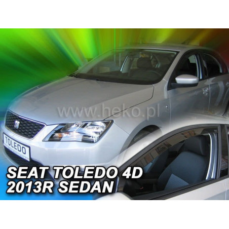 SEAT TOLEDO IV 5D V FAIRINGS 2013 (FRONT DEFLECTORS ONLY)