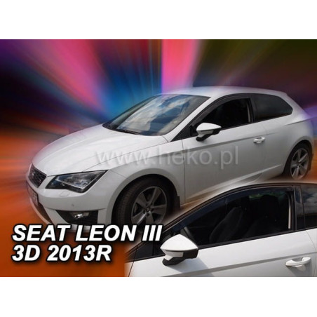 CARENADOS SEAT LEON III 3D 2013_2020 (SÓLO DEFLECTORES FRONTALES)