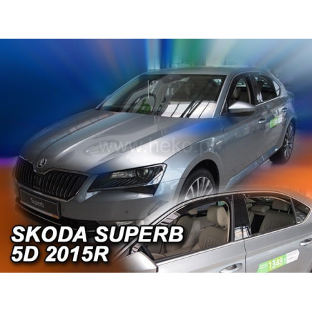 DEFLECTORES SKODA SUPERB III 5D 2015- LTB (DEFLECTORES POSTERIORES EN CONJUNTO)