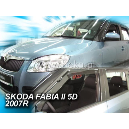 CARENADOS SKODA FABIA II 5D 2007_2015 (SÓLO DEFLECTORES FRONTALES)