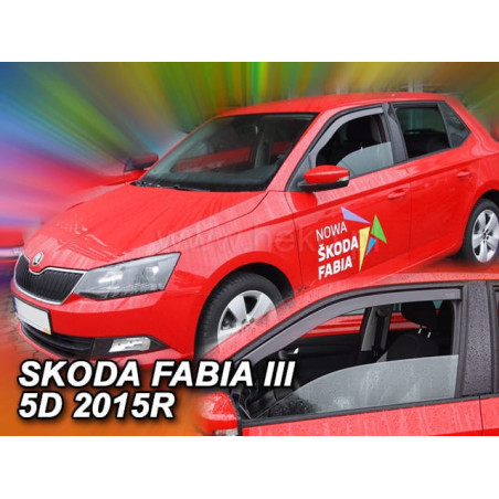 CARENADOS SKODA FABIA III 5D | COMBI 2014_2021 (SÓLO DEFLECTORES FRONTALES)