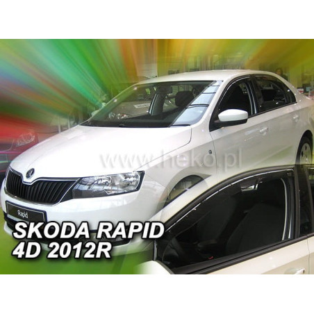 CARENADOS SKODA RAPID | SPACEBACK 5D 2012 (SÓLO DEFLECTORES FRONTALES)