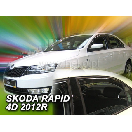 CARENADOS SKODA RAPID 5D (DEFLECTORES POSTERIORES EN CONJUNTO) 2012