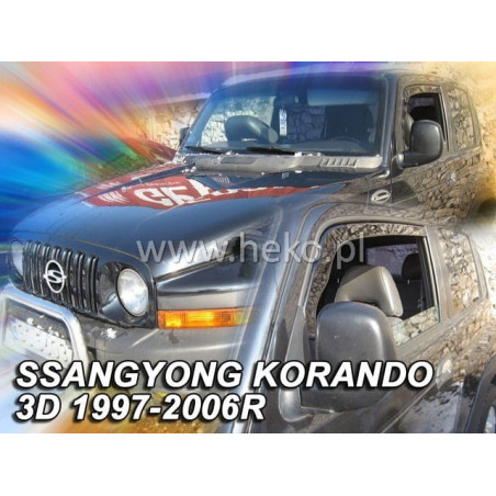CARENADOS SSANGYONG KORONDO 3D 1997_2006 (SÓLO DEFLECTORES FRONTALES)