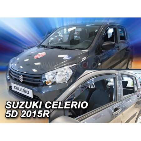 SUZUKI CELERIO 5D DEFLECTORS 2015-(REAR DEFLECTORS AS A SET)
