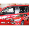 DEFLECTORS TOYOTA HILUX VIII 4D 2016-(REAR DEFLECTORS IN SET)