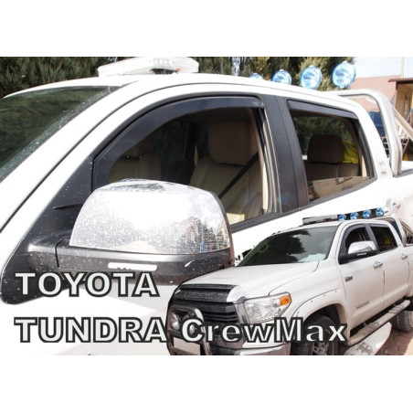 DEFLECTORS TOYOTA TUNDRA 4D CREWMAX 2014-(REAR DEFLECTORS IN SET)