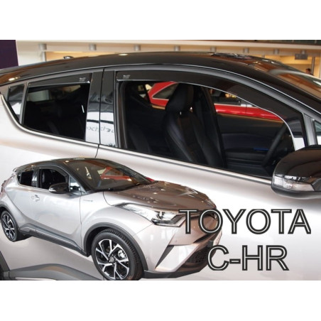 DEFLECTORS TOYOTA C-HR 5D 2016 (REAR DEFLECTORS IN SET)
