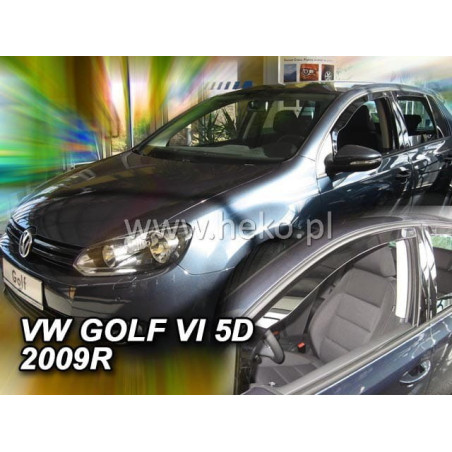 VOLKSWAGEN GOLF VI 5D 2008-2012 FAIRINGS (ONLY FRONT DEFLECTORS)