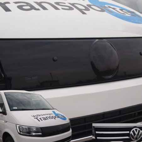 WINTER FAIRING FOR VOLKSWAGEN CARAVELLE T6 / TRANSPORTER 2015-2019 (UPPER PART) (CHROME GRILL)