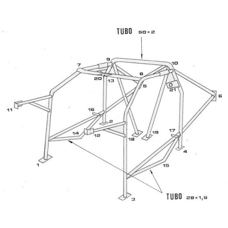SPARCO ROLL CAGE 00753024