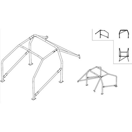 SPARCO ROLL CAGE 00723060