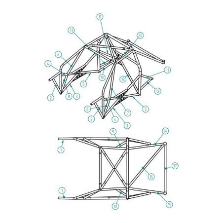 SPARCO ROLL CAGE 00753057S