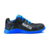 SPARCO PRACTICE NELSON SHOES SIZE 45 BLACK/BLUE S1P SRC