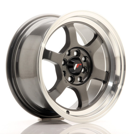 LLANTA JAPAN RACING JR12 15''X7,5 ET 26 4X100 4X108 CB 73,1 GUN METAL