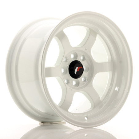 LLANTA JAPAN RACING JR12 15''X8,5 ET 13 4X100 4X114,3 CB 73,1 WHITE
