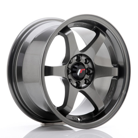 LLANTA JAPAN RACING JR3 15''X8 ET 25 4X100 4X108 CB 73,1 GUN METAL