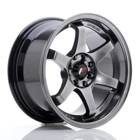 LLANTA JAPAN RACING JR3 15''X8 ET 25 4X108 4X100 CB 73,1 HIPER BLACK