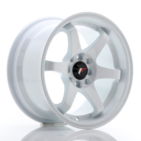 LLANTA JAPAN RACING JR3 15''X8 ET 25 4X108 4X100 CB 73,1 WHITE